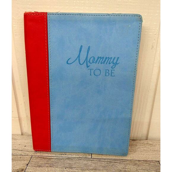 Mommy To Be Devotional Journal - Pregnancy Gift Book Faux Leather Blue - Unused - Picture 12 of 13